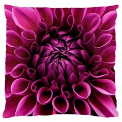 Dahlia-flower-purple-dahlia-petals Large Cushion Case (two Sides) by Sapixe