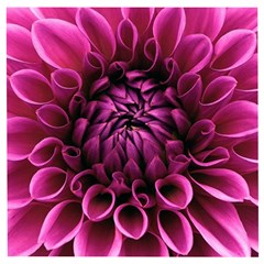 Dahlia-flower-purple-dahlia-petals Wooden Puzzle Square by Sapixe