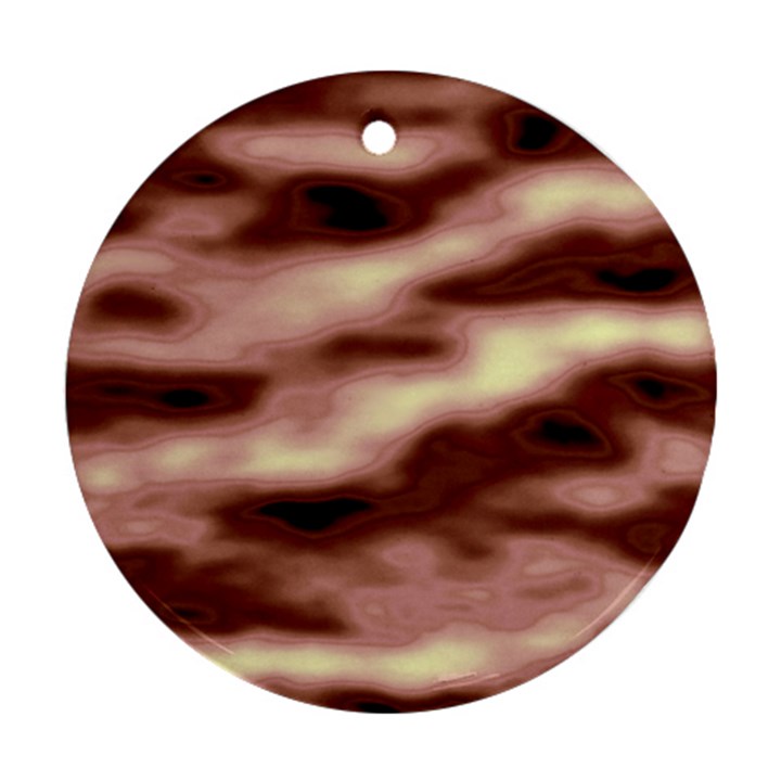 Pink  Waves Flow Series 7 Ornament (Round)