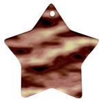 Pink  Waves Flow Series 7 Ornament (Star) Front