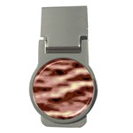 Pink  Waves Flow Series 7 Money Clips (Round)  Front