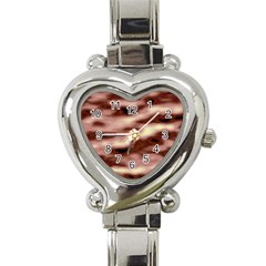 Pink  Waves Flow Series 7 Heart Italian Charm Watch by DimitriosArt