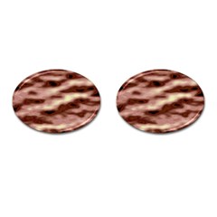 Pink  Waves Flow Series 7 Cufflinks (oval) by DimitriosArt