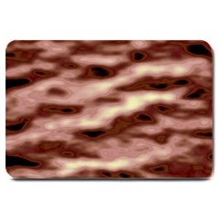 Pink  Waves Flow Series 7 Large Doormat  by DimitriosArt