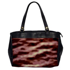 Pink  Waves Flow Series 7 Oversize Office Handbag by DimitriosArt