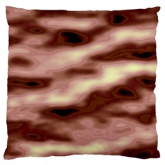 Pink  Waves Flow Series 7 Large Cushion Case (one Side) by DimitriosArt