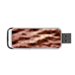 Pink  Waves Flow Series 7 Portable Usb Flash (one Side) by DimitriosArt