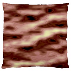 Pink  Waves Flow Series 7 Large Flano Cushion Case (one Side) by DimitriosArt