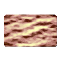 Pink  Waves Flow Series 8 Magnet (rectangular) by DimitriosArt