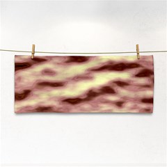 Pink  Waves Flow Series 8 Hand Towel by DimitriosArt