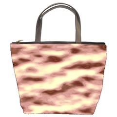 Pink  Waves Flow Series 8 Bucket Bag by DimitriosArt