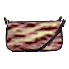 Pink  Waves Flow Series 8 Shoulder Clutch Bag by DimitriosArt