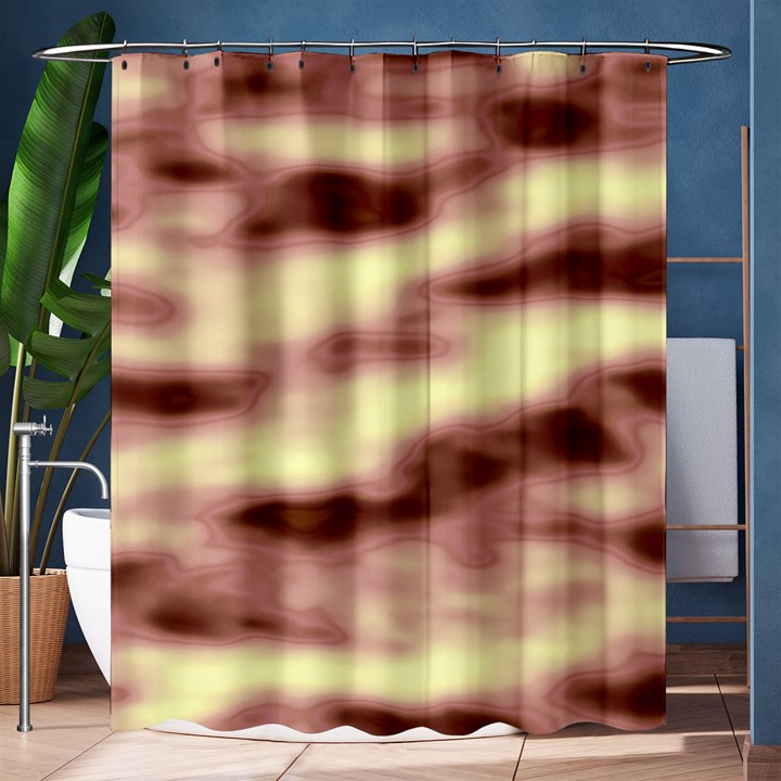 Pink  Waves Flow Series 8 Shower Curtain 60  x 72  (Medium) 