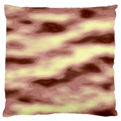 Pink  Waves Flow Series 8 Large Cushion Case (two Sides) by DimitriosArt