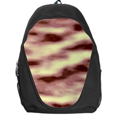 Pink  Waves Flow Series 8 Backpack Bag by DimitriosArt