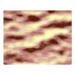 Pink  Waves Flow Series 8 Double Sided Flano Blanket (large)  by DimitriosArt