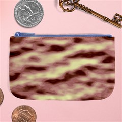 Pink  Waves Flow Series 8 Large Coin Purse by DimitriosArt