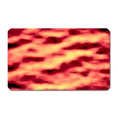 Red Waves Flow Series 3 Magnet (rectangular) by DimitriosArt