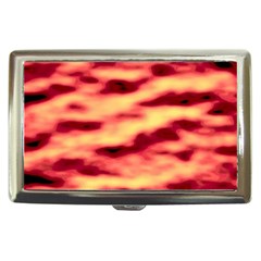 Red Waves Flow Series 3 Cigarette Money Case by DimitriosArt