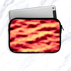 Red Waves Flow Series 3 Apple Ipad Mini Zipper Cases by DimitriosArt