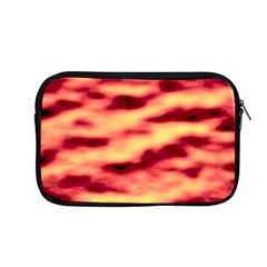 Red Waves Flow Series 3 Apple Macbook Pro 13  Zipper Case by DimitriosArt