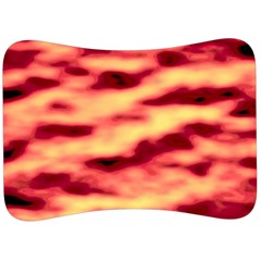 Red Waves Flow Series 3 Velour Seat Head Rest Cushion by DimitriosArt