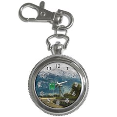 Landscape Highway Scene, Patras, Greece Key Chain Watches by dflcprintsclothing