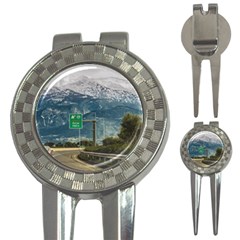 Landscape Highway Scene, Patras, Greece 3-in-1 Golf Divots by dflcprintsclothing