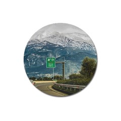 Landscape Highway Scene, Patras, Greece Magnet 3  (round) by dflcprintsclothing