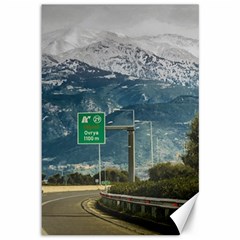 Landscape Highway Scene, Patras, Greece Canvas 12  X 18  by dflcprintsclothing