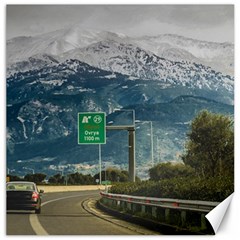 Landscape Highway Scene, Patras, Greece Canvas 16  X 16  by dflcprintsclothing