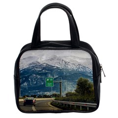 Landscape Highway Scene, Patras, Greece Classic Handbag (two Sides) by dflcprintsclothing