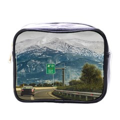 Landscape Highway Scene, Patras, Greece Mini Toiletries Bag (one Side) by dflcprintsclothing