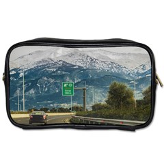 Landscape Highway Scene, Patras, Greece Toiletries Bag (two Sides) by dflcprintsclothing