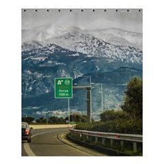 Landscape Highway Scene, Patras, Greece Shower Curtain 60  X 72  (medium)  by dflcprintsclothing