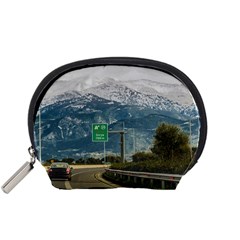 Landscape Highway Scene, Patras, Greece Accessory Pouch (small) by dflcprintsclothing