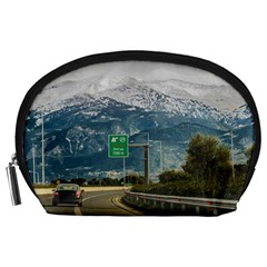 Landscape Highway Scene, Patras, Greece Accessory Pouch (large) by dflcprintsclothing