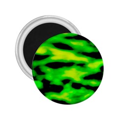 Green Waves Flow Series 3 2 25  Magnets by DimitriosArt