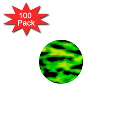 Green Waves Flow Series 3 1  Mini Magnets (100 Pack)  by DimitriosArt