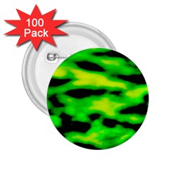 Green Waves Flow Series 3 2 25  Buttons (100 Pack)  by DimitriosArt