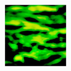 Green Waves Flow Series 3 Medium Glasses Cloth (2 Sides) by DimitriosArt