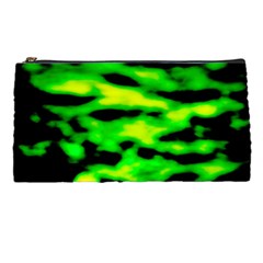 Green Waves Flow Series 3 Pencil Case by DimitriosArt