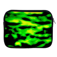 Green Waves Flow Series 3 Apple Ipad 2/3/4 Zipper Cases by DimitriosArt