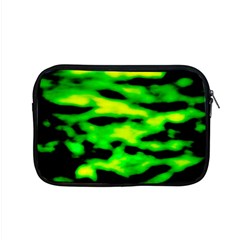 Green Waves Flow Series 3 Apple Macbook Pro 15  Zipper Case by DimitriosArt