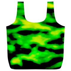 Green Waves Flow Series 3 Full Print Recycle Bag (xxxl) by DimitriosArt