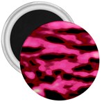 Pink  Waves Flow Series 9 3  Magnets Front