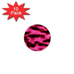 Pink  Waves Flow Series 9 1  Mini Magnet (10 Pack)  by DimitriosArt