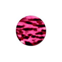 Pink  Waves Flow Series 9 Golf Ball Marker (4 Pack) by DimitriosArt