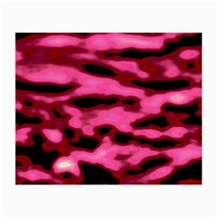 Pink  Waves Flow Series 9 Small Glasses Cloth by DimitriosArt