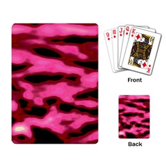 Pink  Waves Flow Series 9 Playing Cards Single Design (rectangle) by DimitriosArt